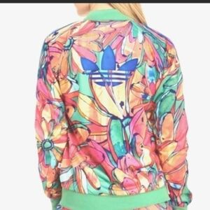 ADIDAS x FARM RIO Collab Collect Mix Match Pink Bananas Teal Logo Track Jacket M